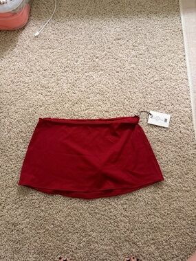 Women’s Red A-Line Skirt